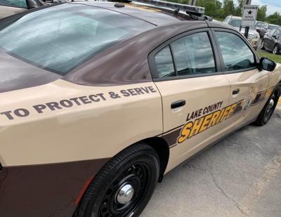 Lake County Sheriff Car stock