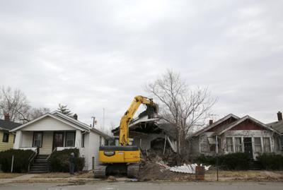 Demolitions of abandoned homes in Gary
