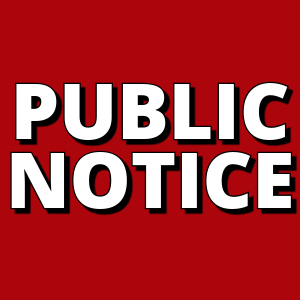 NOTICE OF PUBLIC HEARING