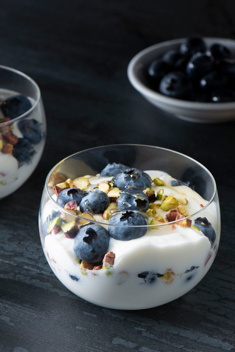 Blueberry Pistachio Yogurt Parfait