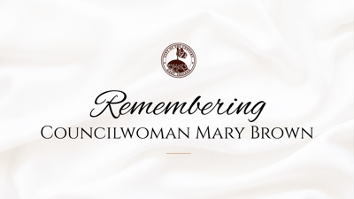 City of Gary Remembers 3rd District Councilwoman Mary Brown