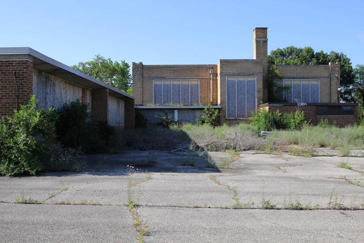 Vacant Emerson High School building gutted by fire in Gary