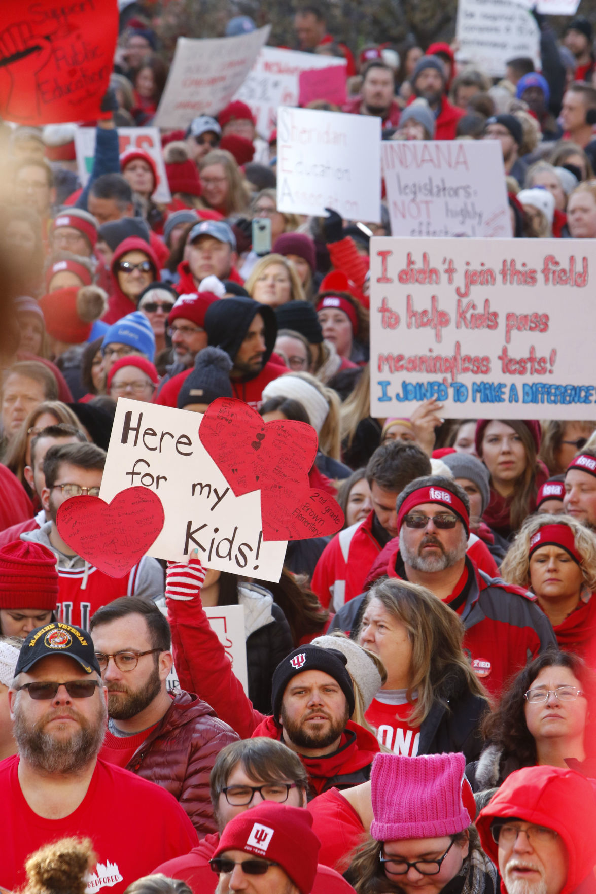 Indiana teachers unions rally for more funding, a stop to harmful  legislation - Indiana Capital Chronicle