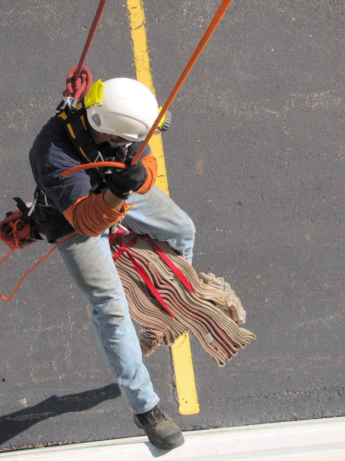 Firefighters learn the ropes of highrise rescue LaPorte County News