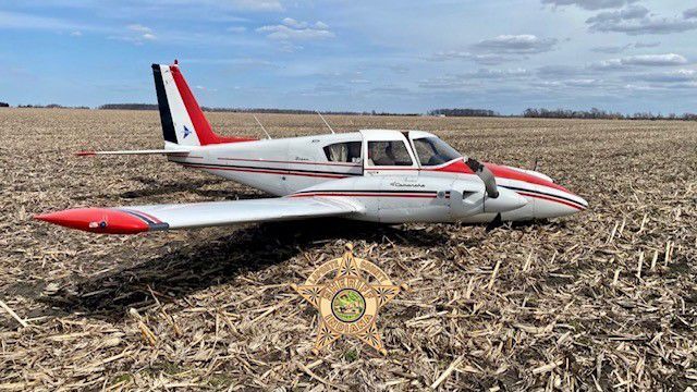 Plane crashes on field in LaPorte County