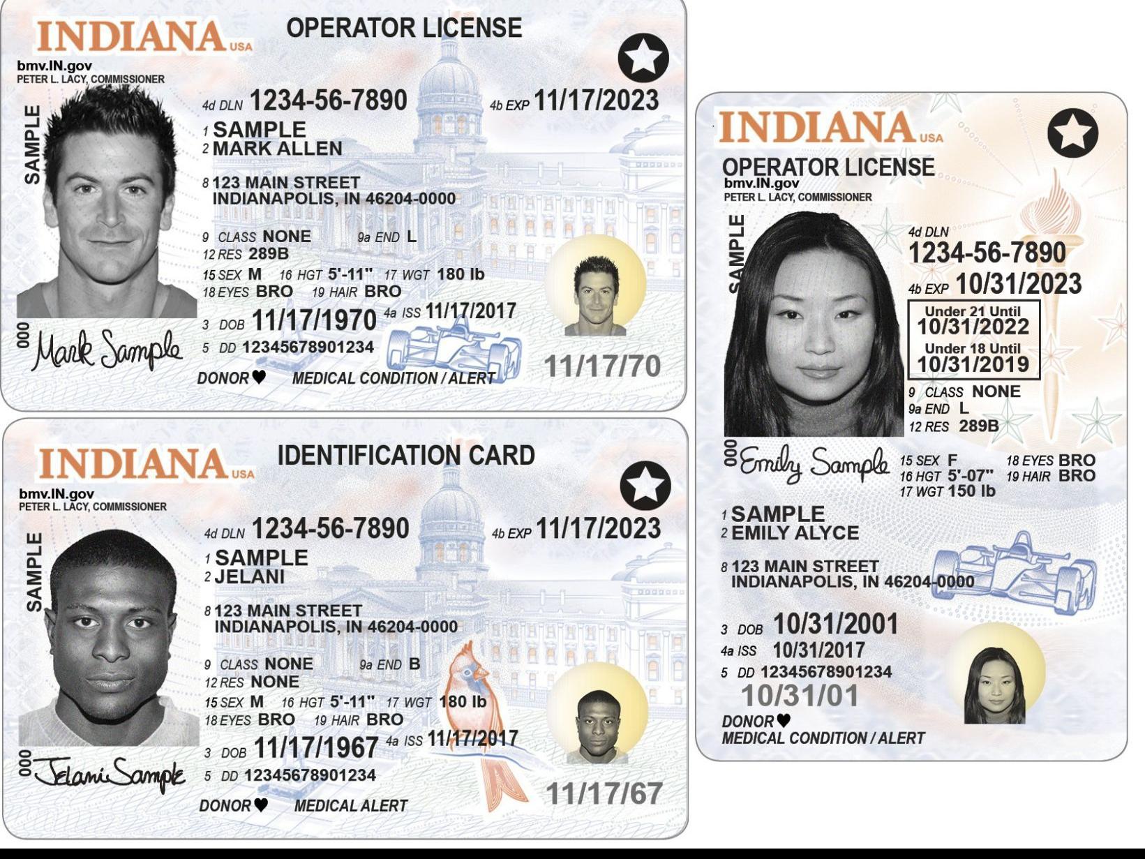 Bureau Of Motor Vehicles Redesigns Indiana S Driver S License State Id Government And Politics Nwitimes Com
