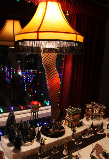 gallery christmas to the max digital exclusives photo galleries in the middle of rodda s a christmas story scene is the infamous leg lamp