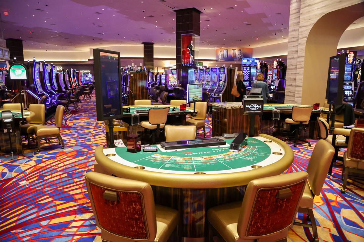 Hard Rock Casino President Matt Schuffert gves guided tour
