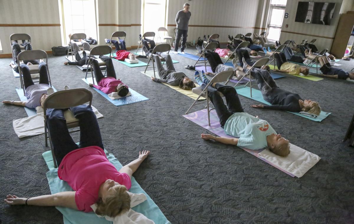 restorative Yoga class, Fitness Pointe