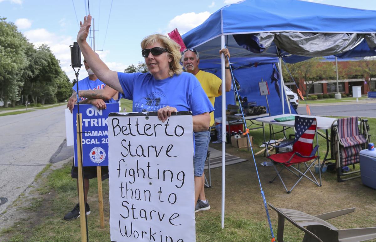 Regal Beloit plant workers on picket line