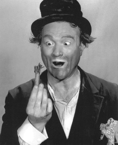 Comedian Red Skelton as Hobo Freddie the Freeloader Theatre