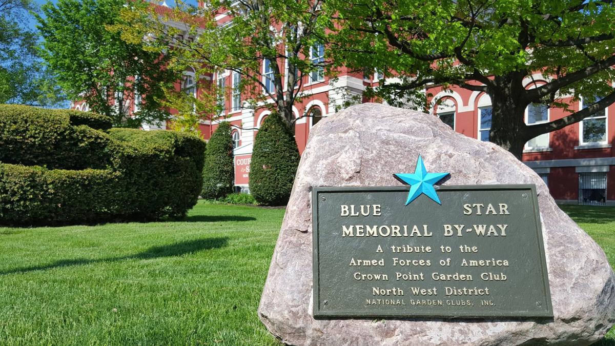 Crown Point Garden Club Dedicates Blue Star Memorial Lake County
