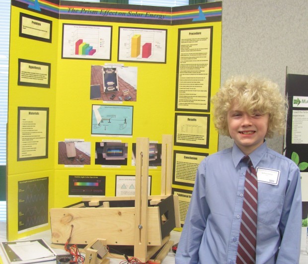 Young scholar proves a winner with science project