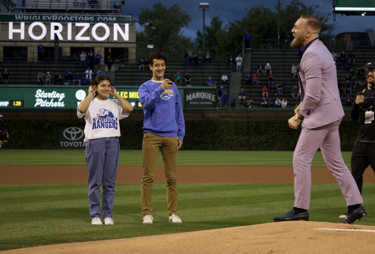 Conor McGregor Threw Out The First Pitch at Wrigley and Sent It