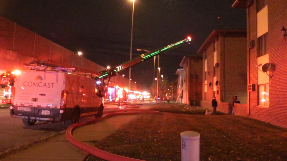 UPDATE WATCH NOW 1 dead after flames engulf Lansing apartment
