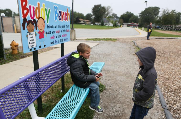 Buddy bench' fosters friendship at Munster school
