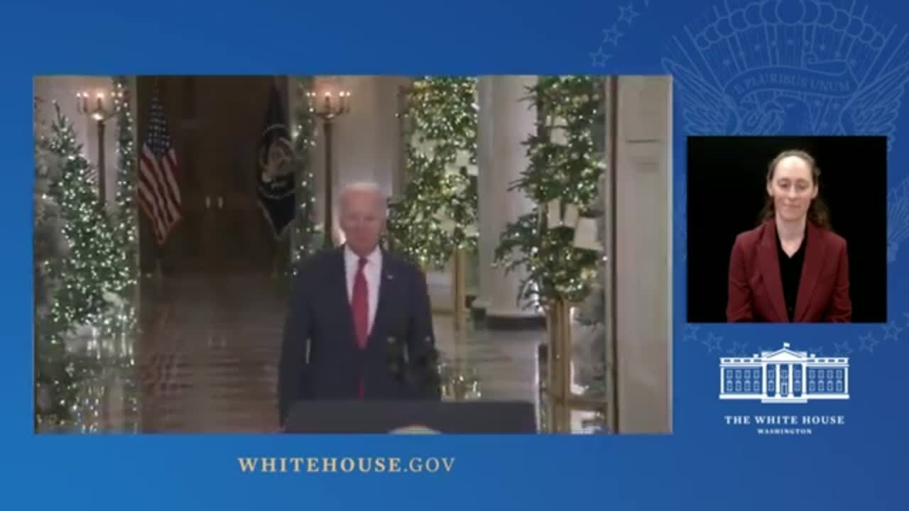 President Biden Christmas message 2022