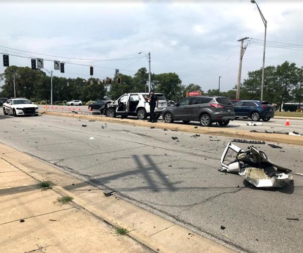 Pedestrian killed in multivehicle Highland crash