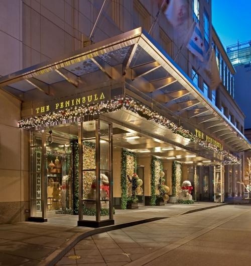 The Peninsula Chicago Hotel Decorated For Holiday Season The Peninsula Chicago Hotel Decorated For Holiday Season
