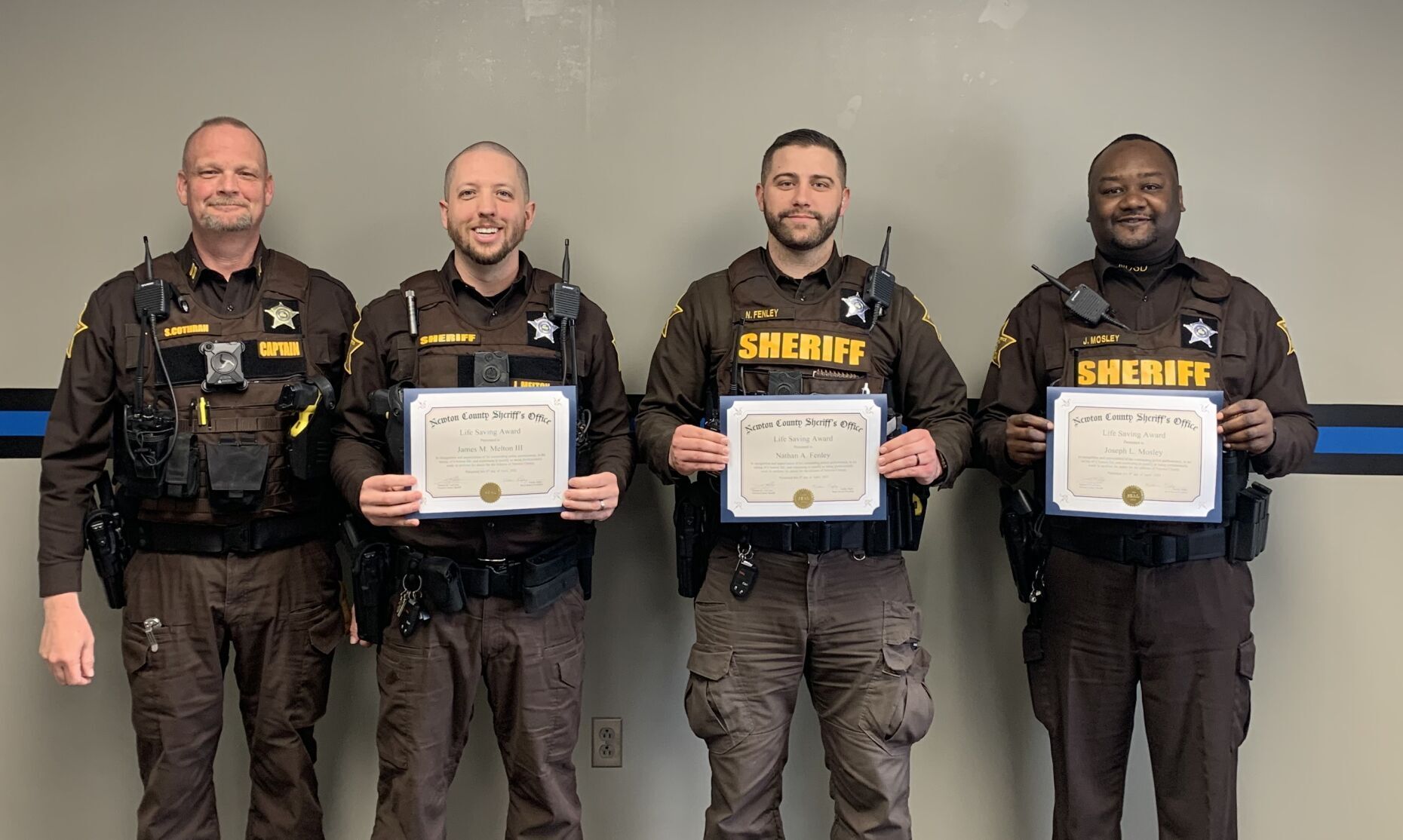 3 Newton County Deputies Honored For Efforts In Saving Crash Victim