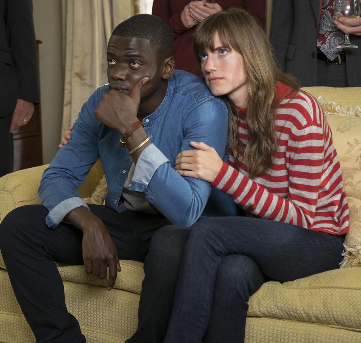 Daniel Kaluuya and Allison Williams in the film, "Get Out."