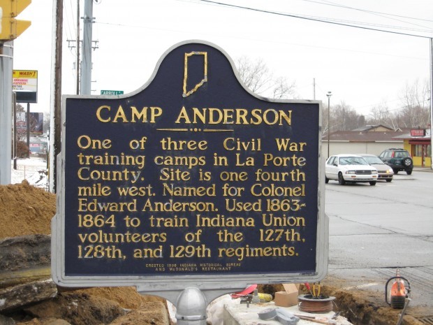 Markers Only Remains Of Camps Where Men Enlisted Trained