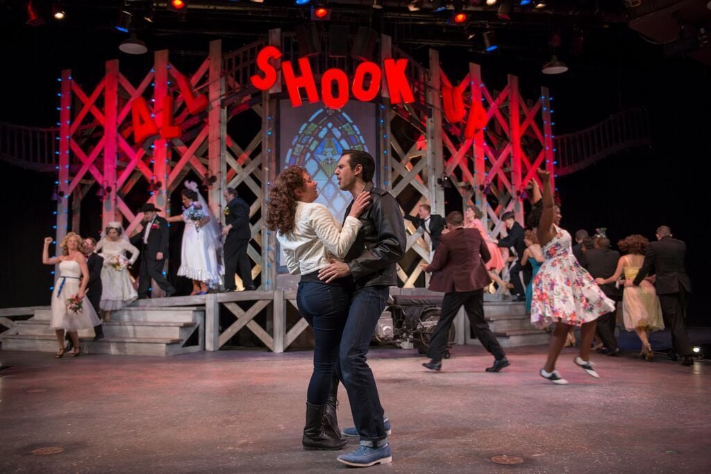 Phil Potempa Theatre At The Center Has Elvis Energy With Fun Run Of All Shook Up Theatre Nwitimes Com