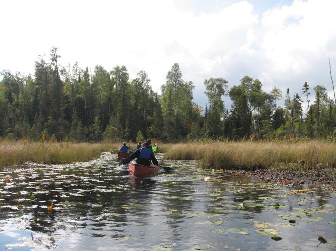 Canoeing in the wilderness of Minnesota's Boundary Waters