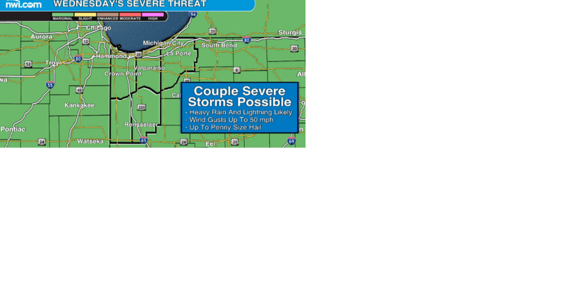 Watch now: Rain likely in Northwest Indiana Wednesday with a small chance of severe storms - Vimarsana News