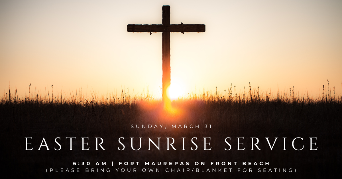 Church Brings Easter Sunrise Service to Front Beach | Announcements ...