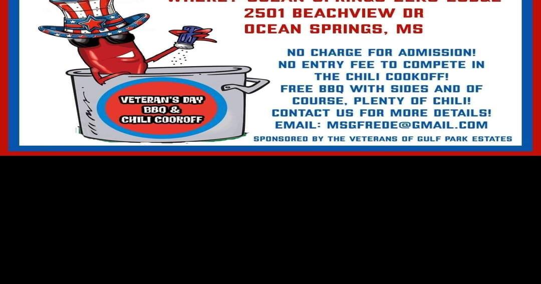 VETERANS DAY 2024 Did Somebody Say, 'BBQ & Chili Cook Off