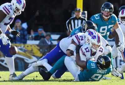 Josh Allen of Jaguars has sack, two takeaways from Bills QB Josh Allen