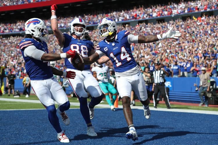 Josh Allen throws 4 TD passes, runs for score, Bills rout division rival  Dolphins 48-20