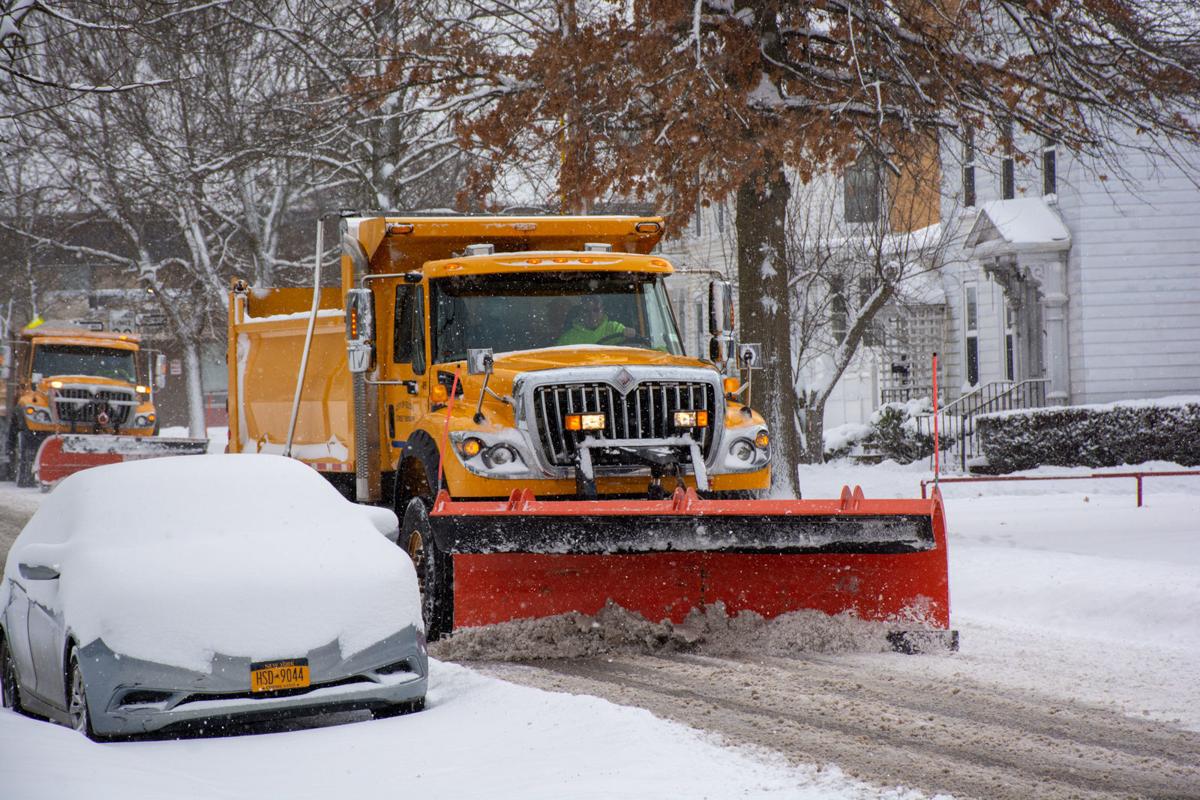 PHOTOS Snow continues to fall in Olean News