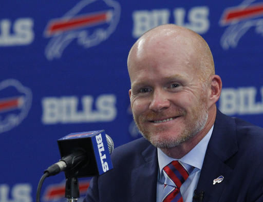 Buffalo Bills head coach Sean McDermott addresses running game