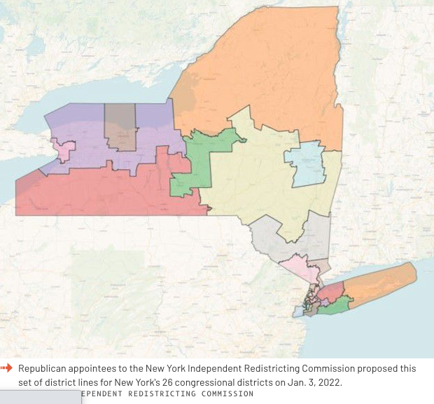 Southern Tier congressional district maintained in redistricting maps