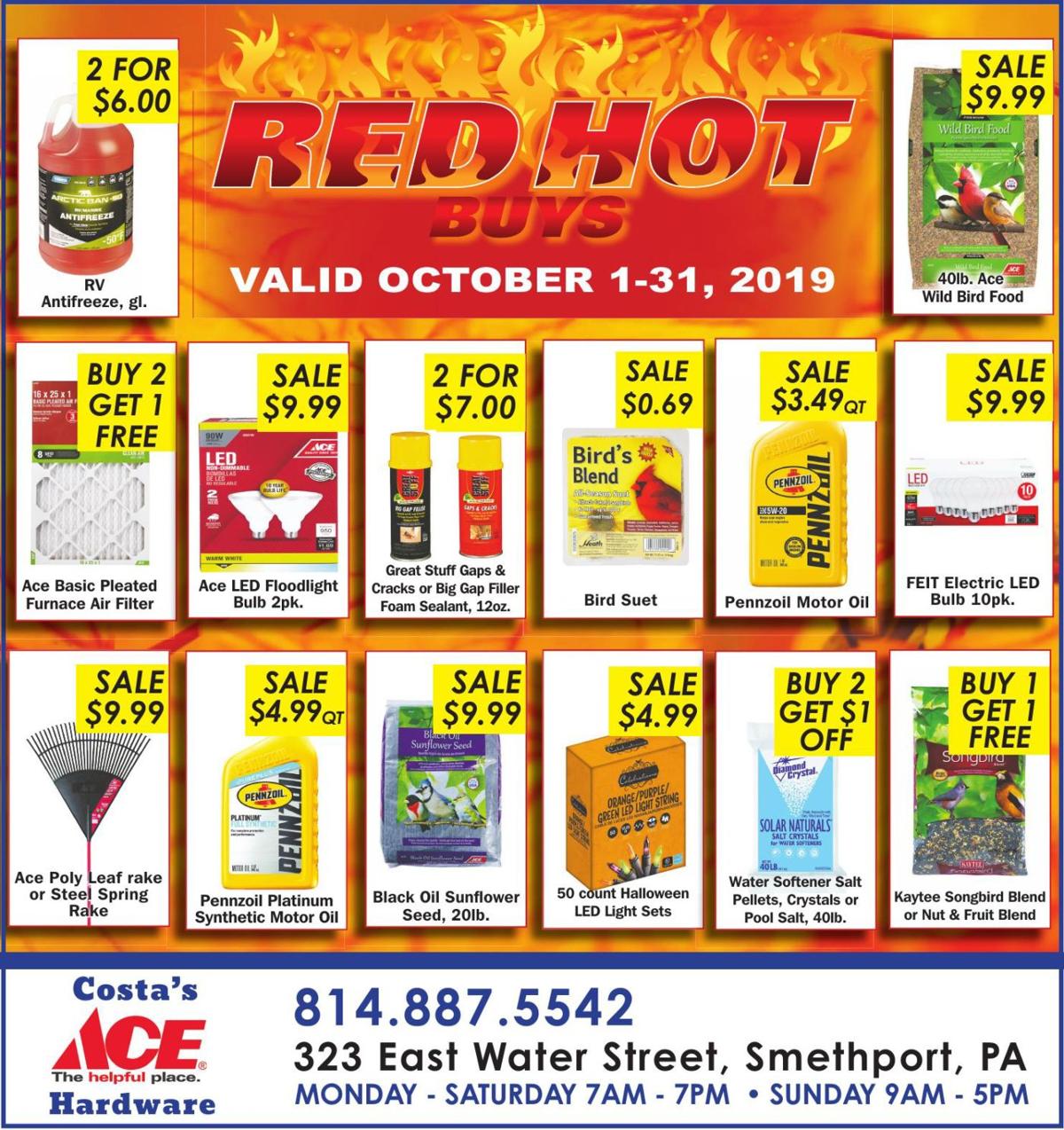 Costa S Ace Hardware Ads To Go Oleantimesherald Com