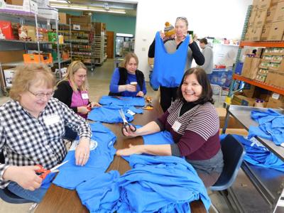 T Shirts Repurposed Into Cloth Tote Bags At Olean Food Pantry News Oleantimesherald Com