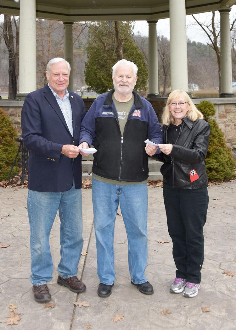 Friends of Portville donates funds for village band stand,  pic image