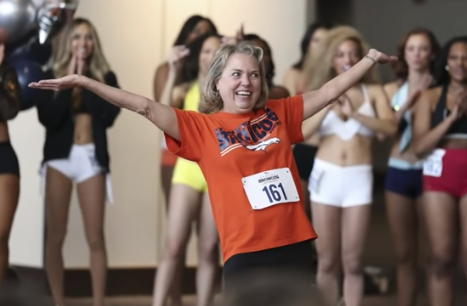 Former Olean woman tries out for Broncos cheerleaders — at 64