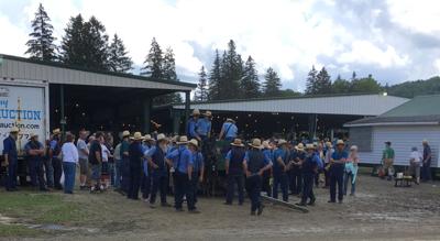 amish auction thousands benefit child valley little county oleantimesherald farm fairgrounds attended cattaraugus waiting stand saturday above