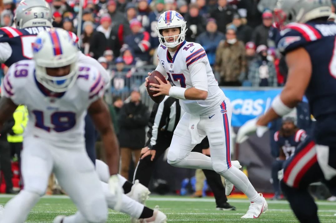 Patriots out-run Bills in 14-10 win in blustery conditions