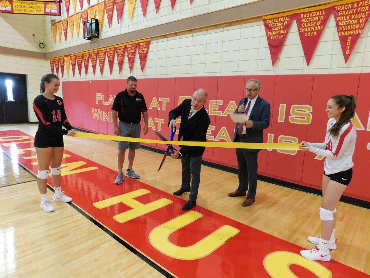 Olean High S Gymnasium Gets A Bright New Look Olean