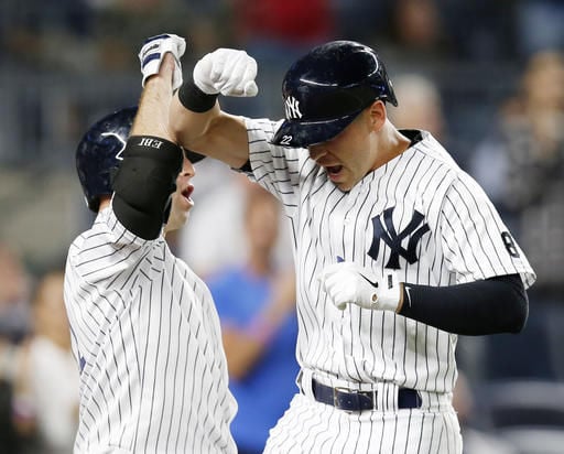 New York Yankees shortstop Didi Gregorius prepares to take batting