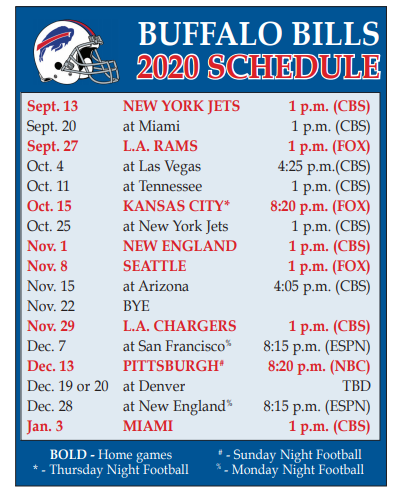 buffalo nfl schedule