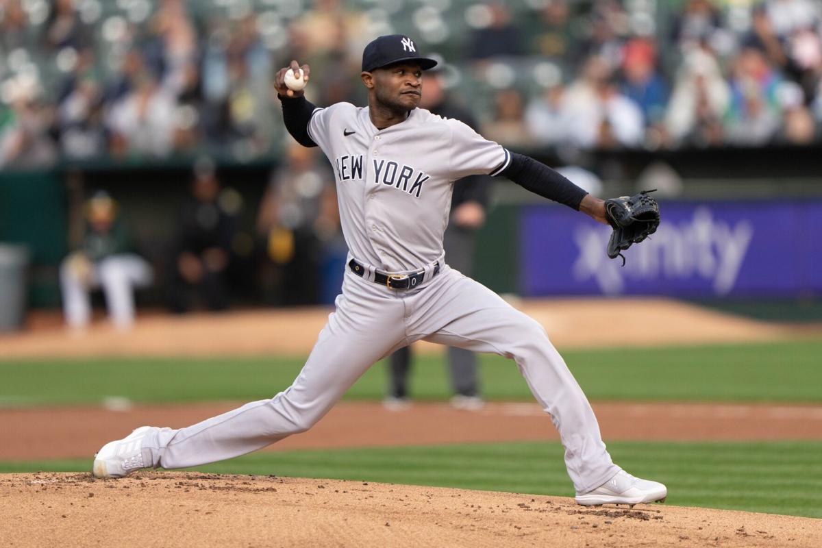 Yankees pitcher Domingo Germán throws perfect game vs. Oakland