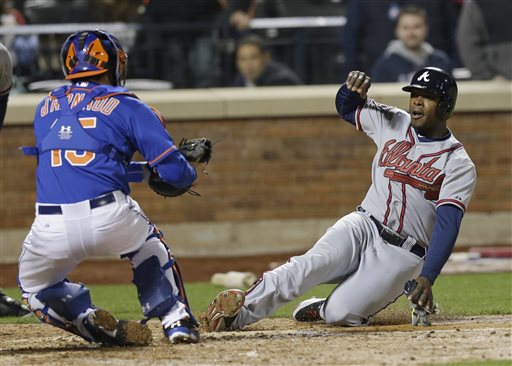 Colon, long ball, lead Mets past Braves