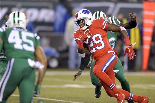 Duke Williams Fumble Return TD - Bills vs. Jets, 11/12/15 (Rex's Revenge!/Color  Rush Debut) 