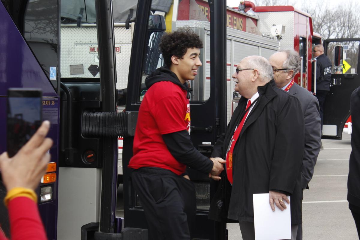 Community Sends Off Olean High School Boys Basketball Team To