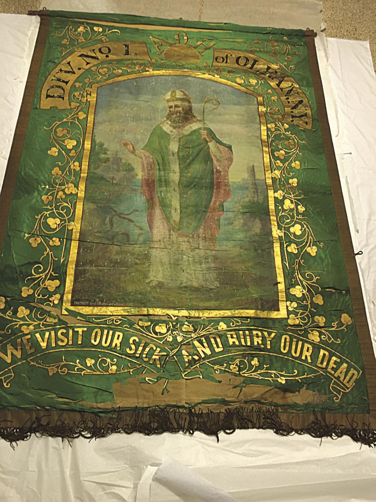 Hibernians donate historic banner to Irish American Heritage Museum
